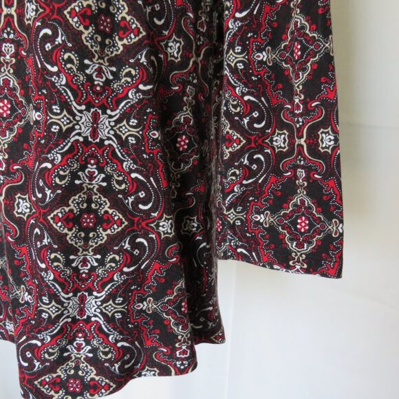 Charter Club ¾” Long Sleeves Intricate Pattern Women’s Knit Top M - Picture 4 of 8